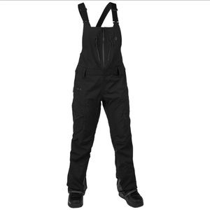 Volcom VS 3L Stretch GORE-TEX Bib Overalls - Women's black small ski snowboard
